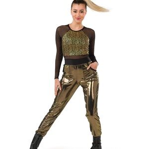 Metallic Gold Dance Recital Costume
